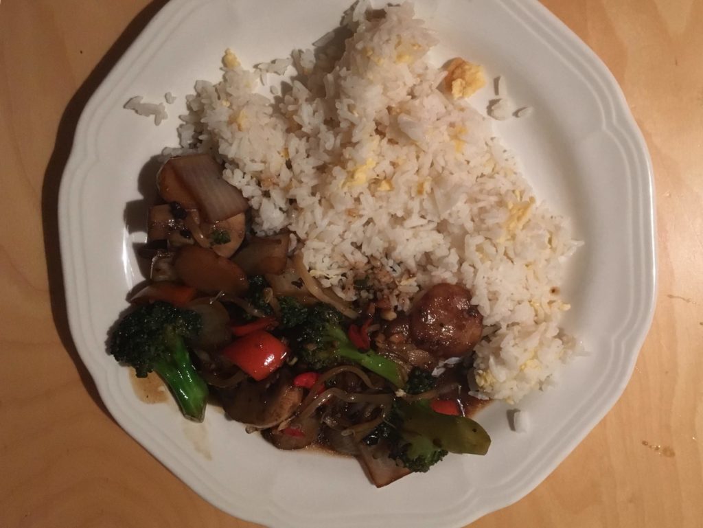Mixed vegetables and black bean sauce, Fort Woks