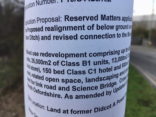 Didcot Power Station planning notice